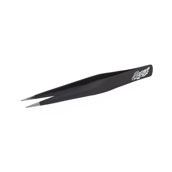 Excel Blades Hollow Handle Tweezers Fine Point Precision Tweezers Black, 12pk 30422 - main
